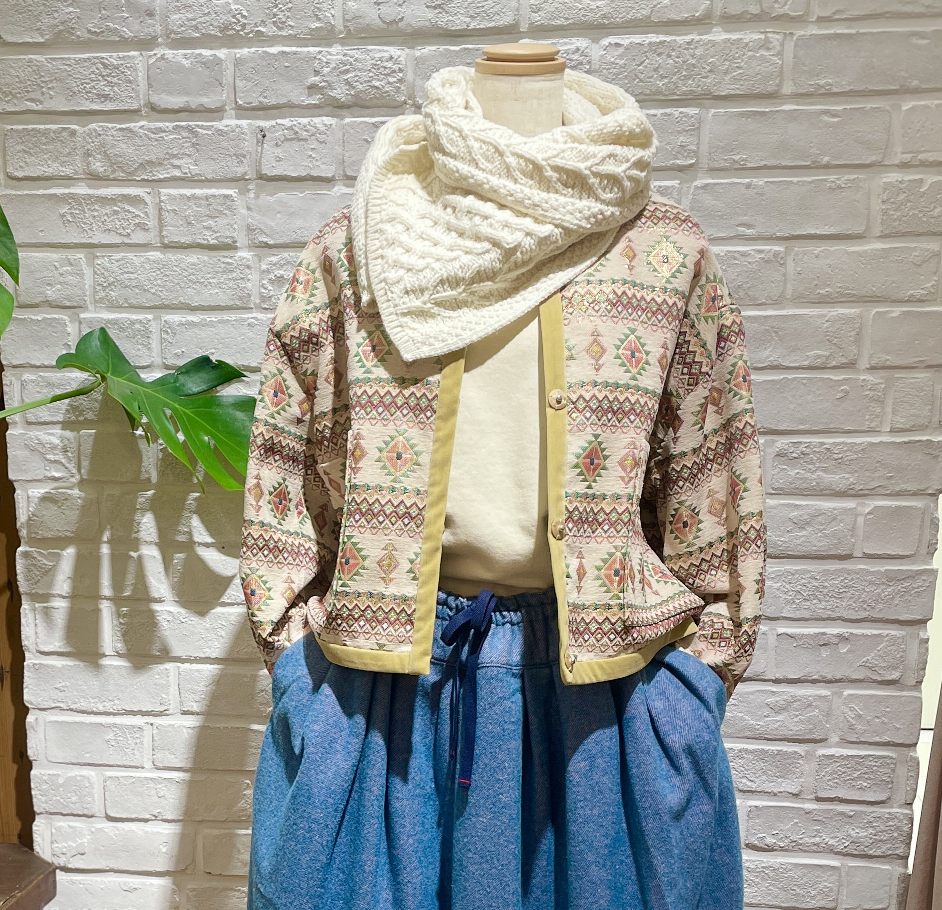 定価31900円　トーマスマグパイ　ゴブランジャケット THOMAS MAGPIE | ゴブランショートジャケット&スカート │grasol Le