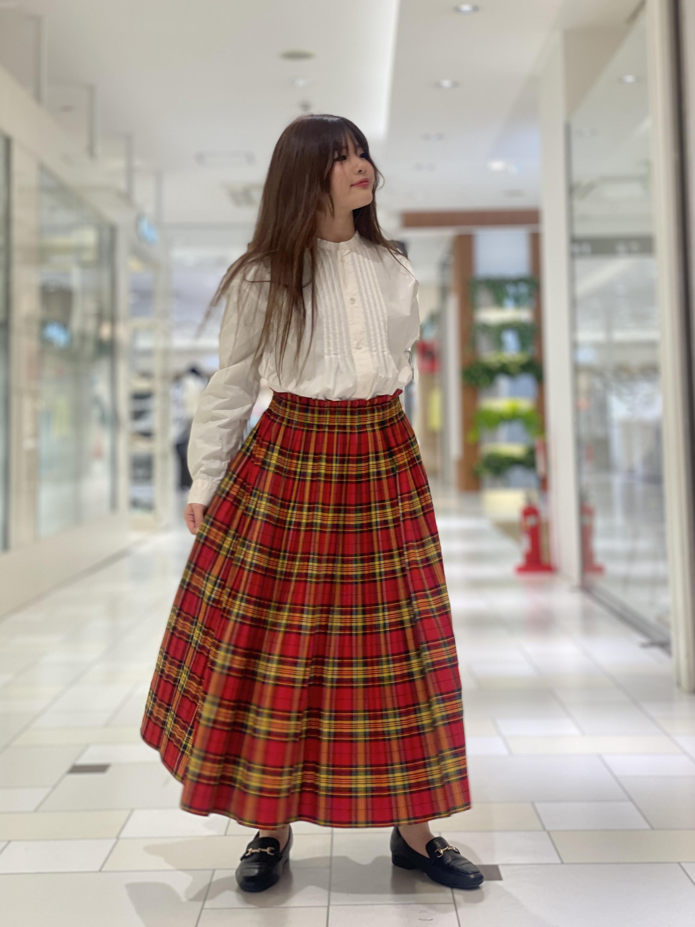 お中元 お歳暮 お年賀 夏 冬 年末年始のご挨拶 ギフト 通販な J.sloane|大人かわいい！チェック柄消しプリーツスカート スカート