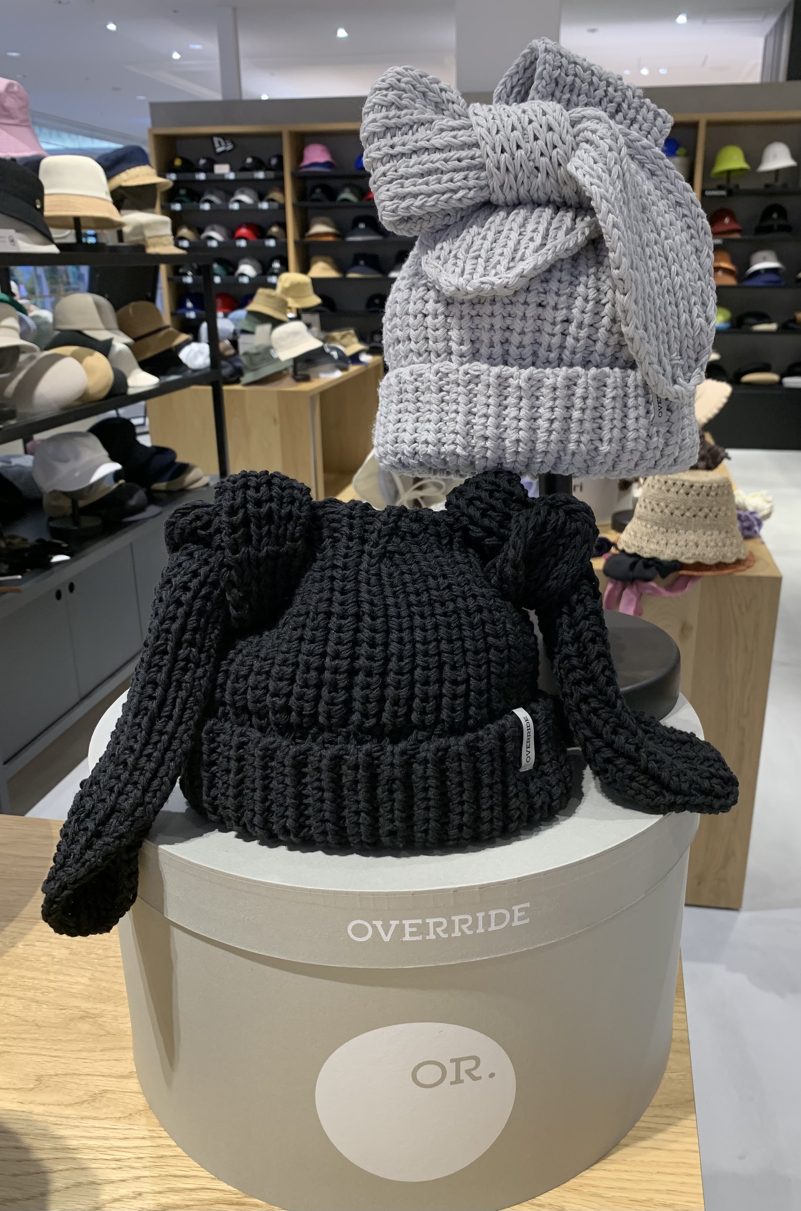 OVERRIDE】春の新作‼︎ウサ耳ニット🐇🩷 │オーバーライド